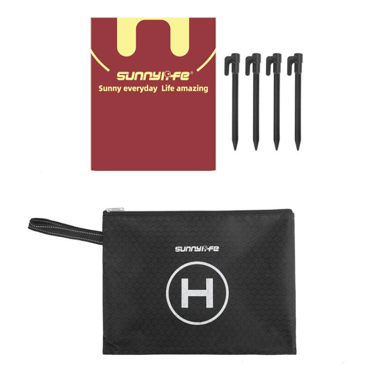 Sunnylife TJP09 For DJI Avata / Mini 3 Pro 60cm Waterproof Double Sided Folding Apron(Black Red)
