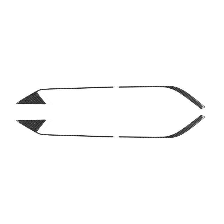 For Chevrolet Corvette C8 4pcs /Set Roof Engine Vent Sticker(Black)