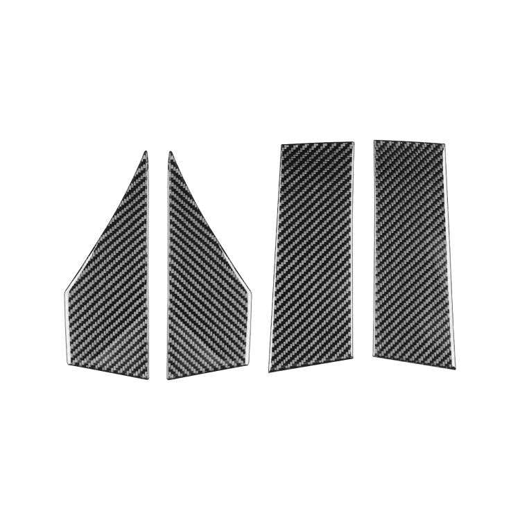 For Chevrolet Corvette C8 4pcs /Set Roof Both Sides Decorative Stickers(Black)