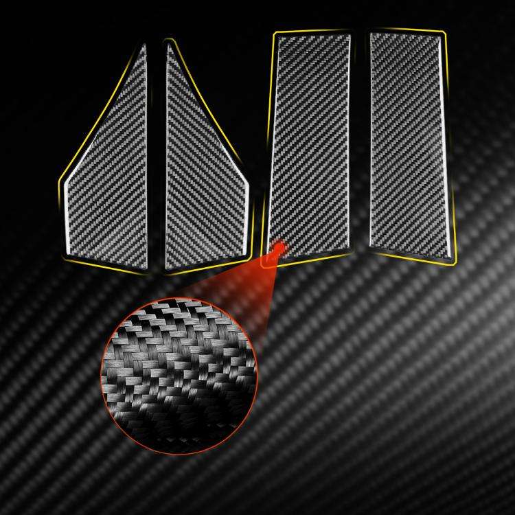 For Chevrolet Corvette C8 4pcs /Set Roof Both Sides Decorative Stickers(Black)