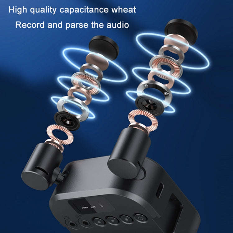 MAMEN Broadcast Multi-Angle Stereo Microphone Lights, Model: V03RGB