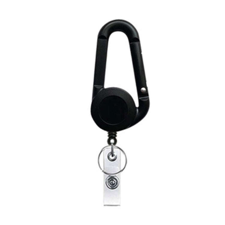 Retractable Mountain Buckle Keychain(Black)