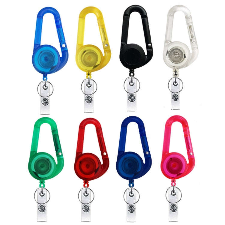 Retractable Mountain Buckle Keychain(Transparent White)