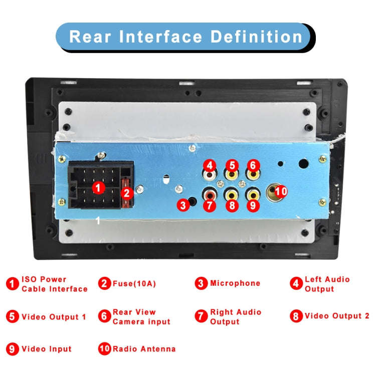 Q3570 9 inch Carplay Single Spindle MP5 Player, Style: Standard