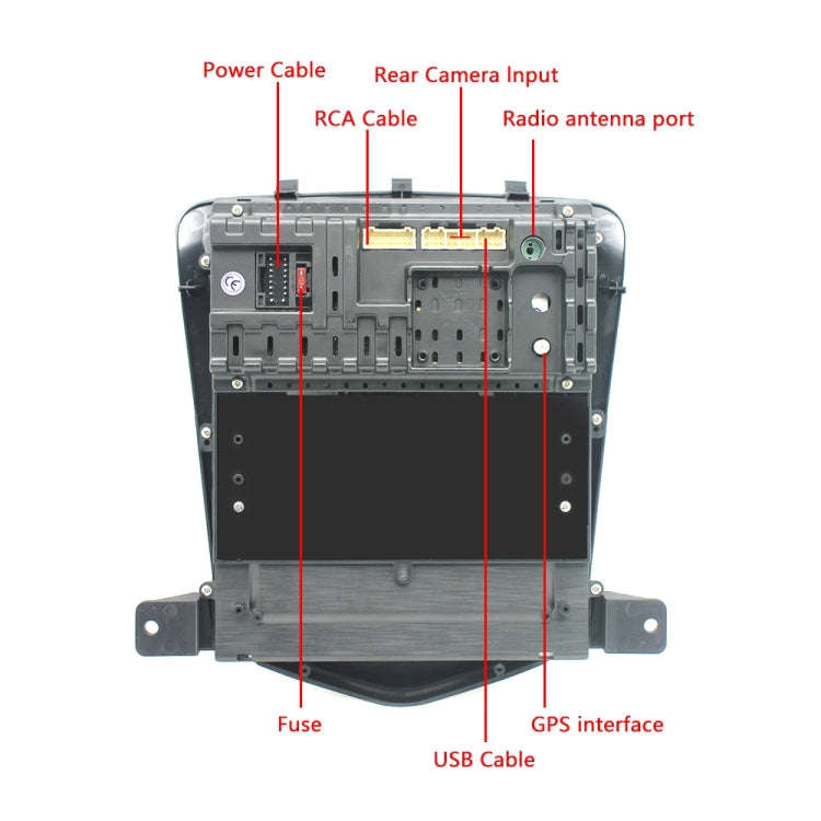 For Chevrolet Cruze 9.7 inch Navigation Integrated Machine, Style: Standard+8 Light Camera(2+32G)