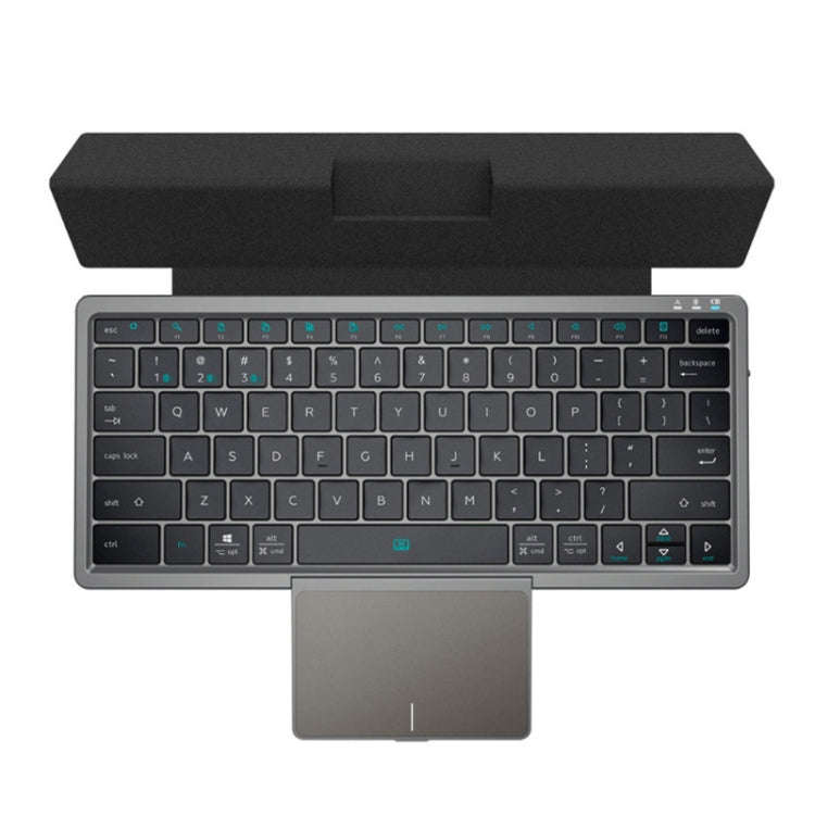 KF8700 78 Keys Hidden Touchpad Portable Tablet Computer Wireless Bluetooth Keypad With PU Leather...