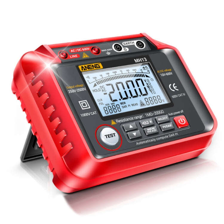 ANENG MH13 High Voltage Digital Electronic Meter Insulation Resistance Tester(Red)