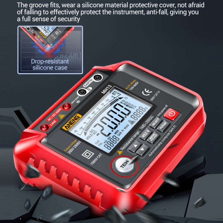 ANENG MH13 High Voltage Digital Electronic Meter Insulation Resistance Tester(Red)