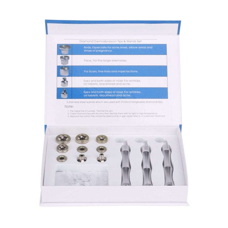 Microdermabrasion Facial Diamond Dermabrasion Machine Portable Cleaning Beauty Device 220V UK Plug