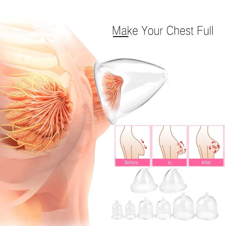 Vacuum Massage Breast Enlargement Pumb Machine With Large Pump 30 Cups(220V EU Plug)