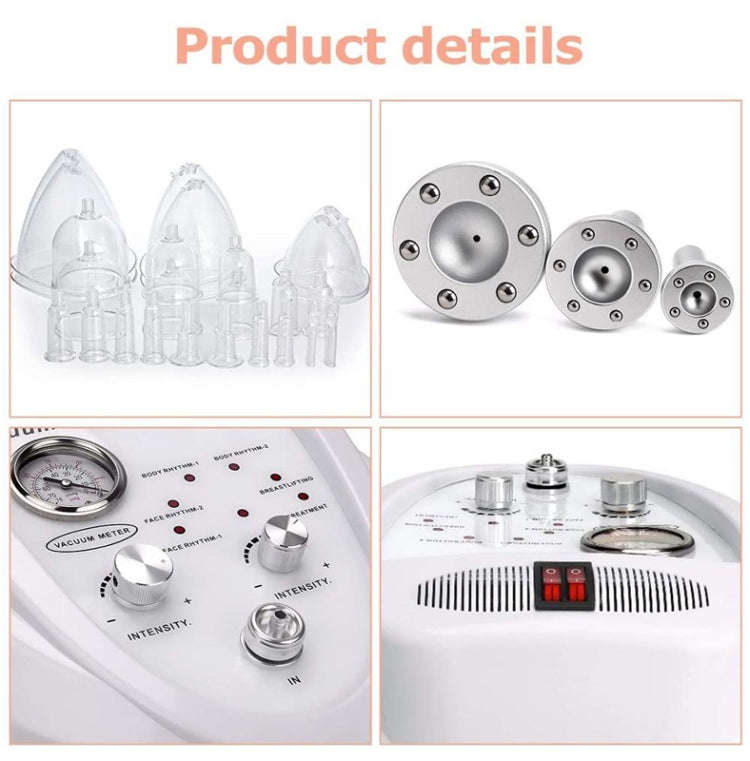 Vacuum Massage Breast Enlargement Pumb Machine With Large Pump 30 Cups(110V US Plug)