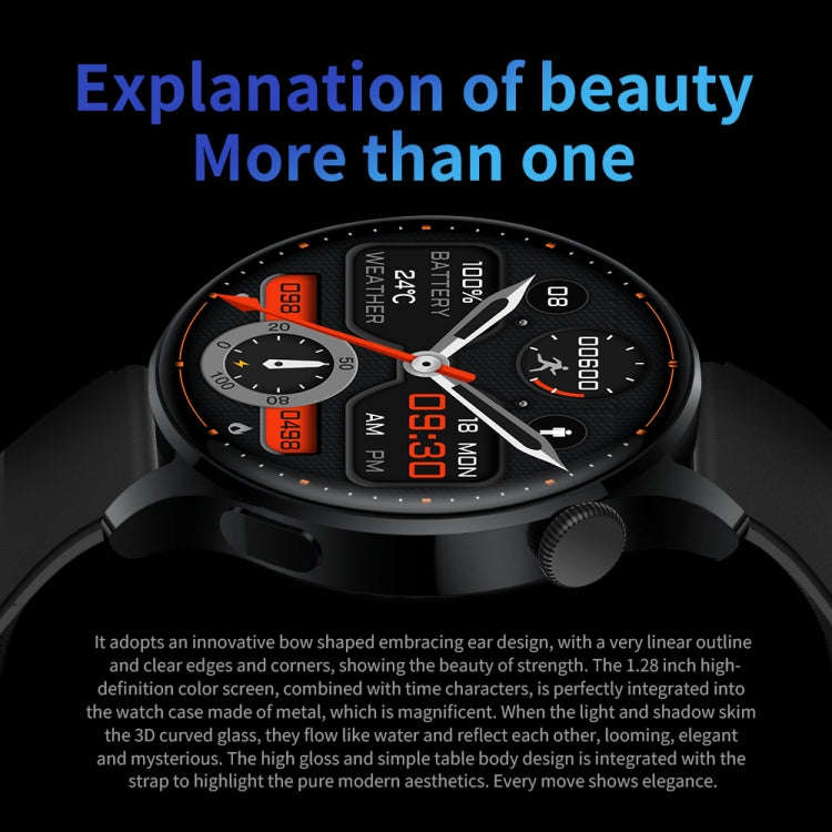 UM93Pro 1.28 Inch Heart Rate/Blood Oxygen Monitoring Bluetooth Calling Watch With NFC Function(Bl...