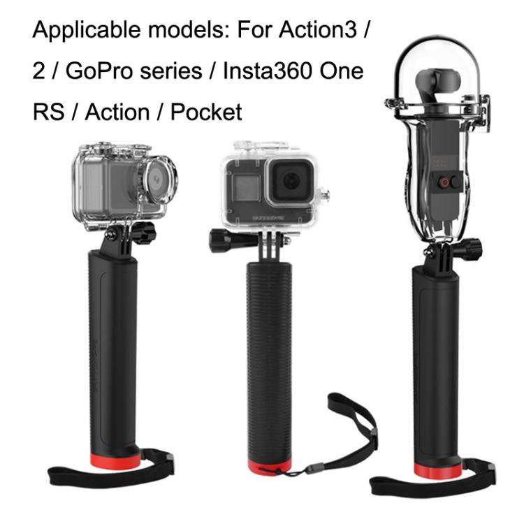 Sunnylife TY-Q9260 For Action 3 / GoPro Hero 11 / 360 ONE RS Action Camera Handle Floating Rod(Bl...