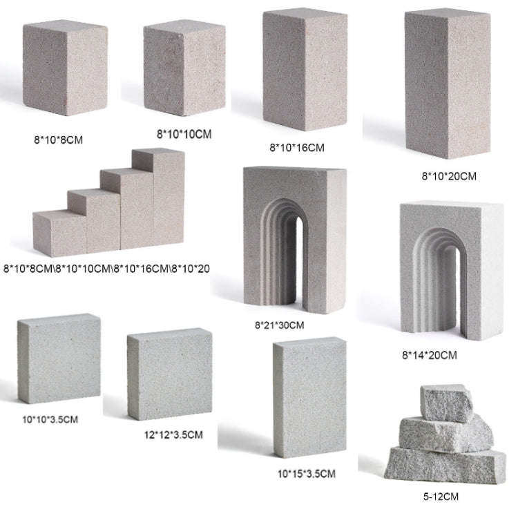 Jewelry Still Life Ornaments Geometry Photography Props, Size: Square Column 4PCS/Set