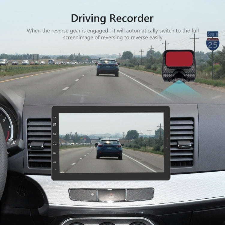 1310C 10.1 inch Car Full Screen Touch HD MP5 Wired Carplay Player, Style: Standard+8 Light Camera