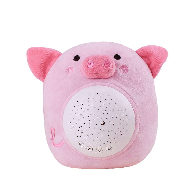 Kids Soft Toys Stuffed Plush Toys With Music & Stars Projector Light(Piggy)
