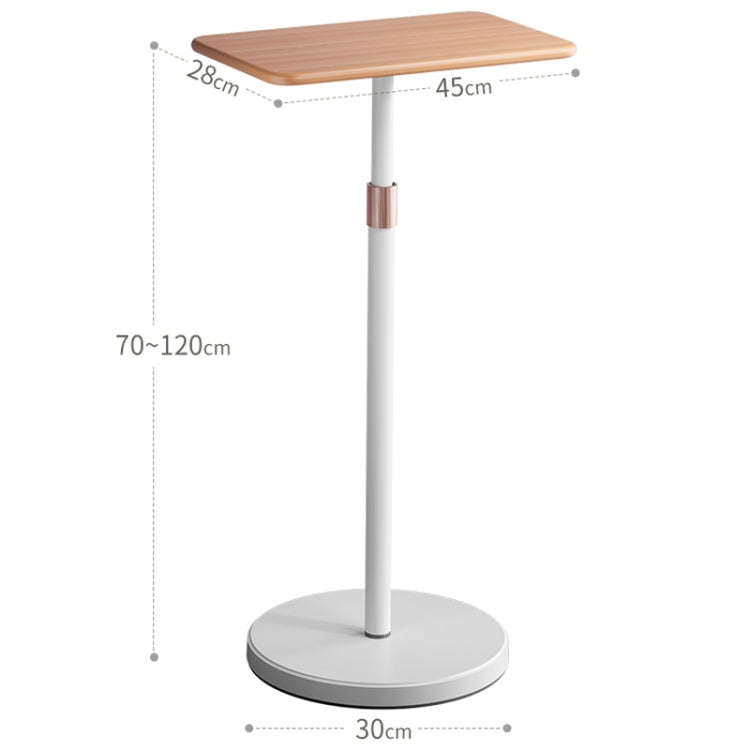 SSKY L42 Laptop Stand Landing Workbench Computer Height Frame, Color: Walnut