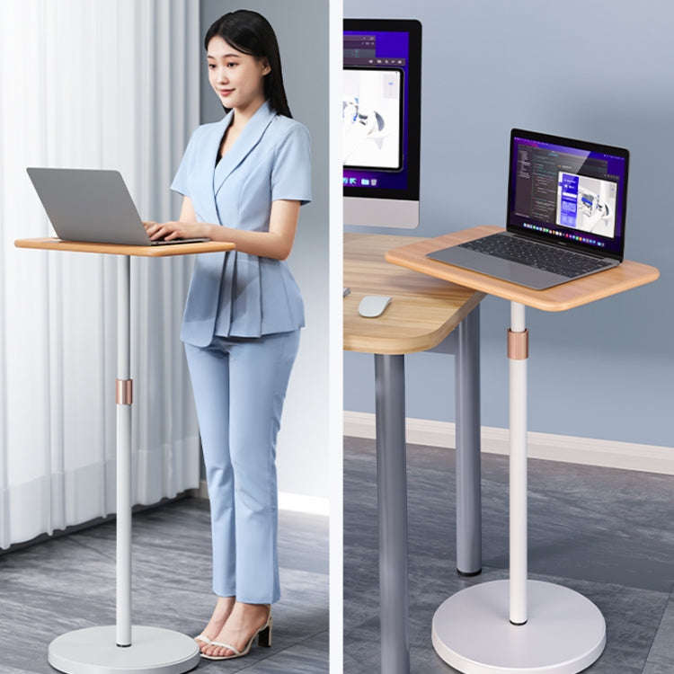 SSKY L42 Laptop Stand Landing Workbench Computer Height Frame, Color: Walnut