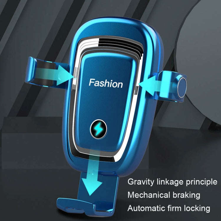 S19 15W Gravity Car Phone Wireless Charging Stand(Black)