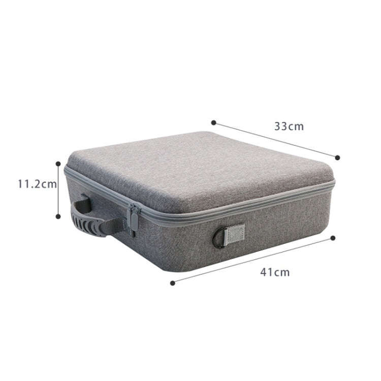 For PS5 Slim Game Console EVA Storage Bag Handbag Carrying Case(1959 Black)
