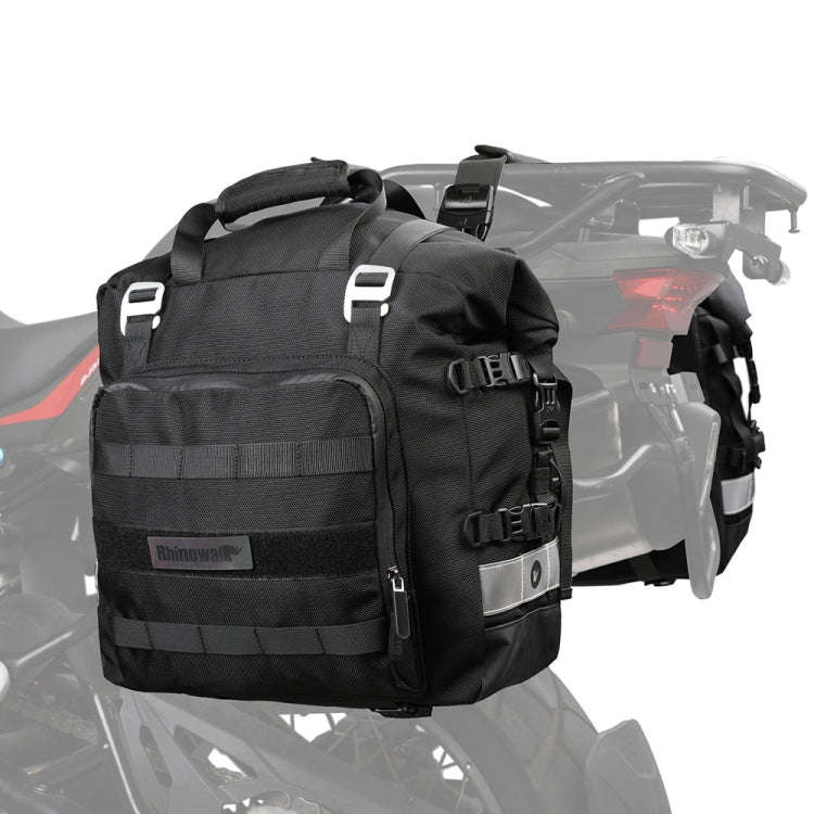 Rhinowalk MT2040 20L Large Capacity Waterproof Quick Release Motorcycle Side Bag(Black)
