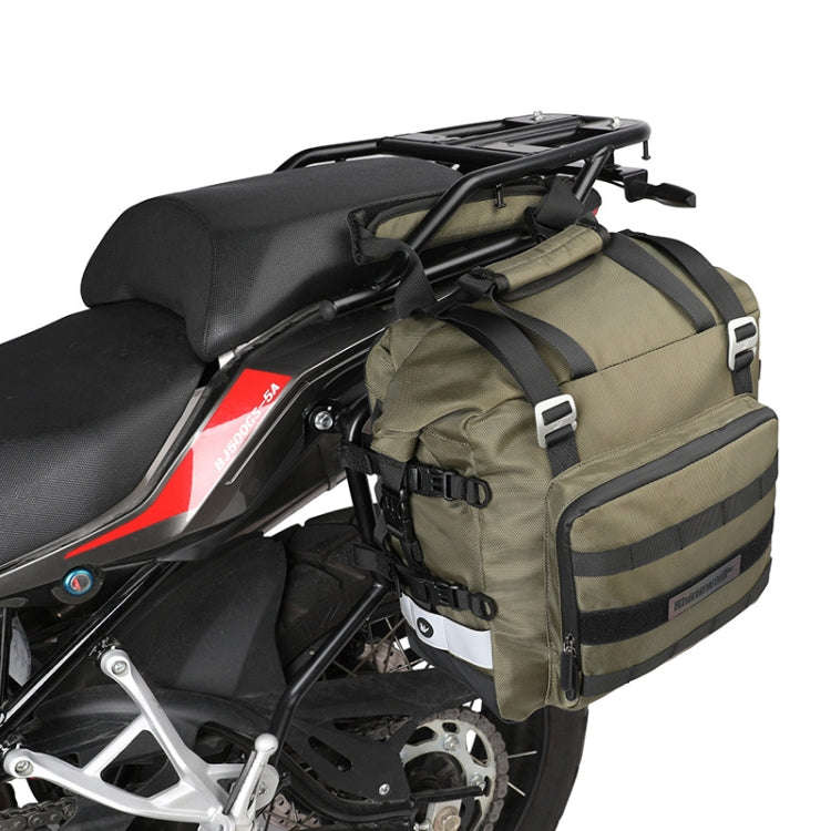 Rhinowalk MT2040 20L Large Capacity Waterproof Quick Release Motorcycle Side Bag(Green)