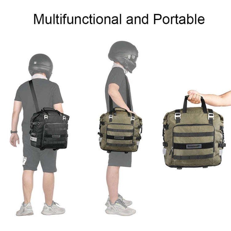 Rhinowalk MT2040 20L Large Capacity Waterproof Quick Release Motorcycle Side Bag(Black)