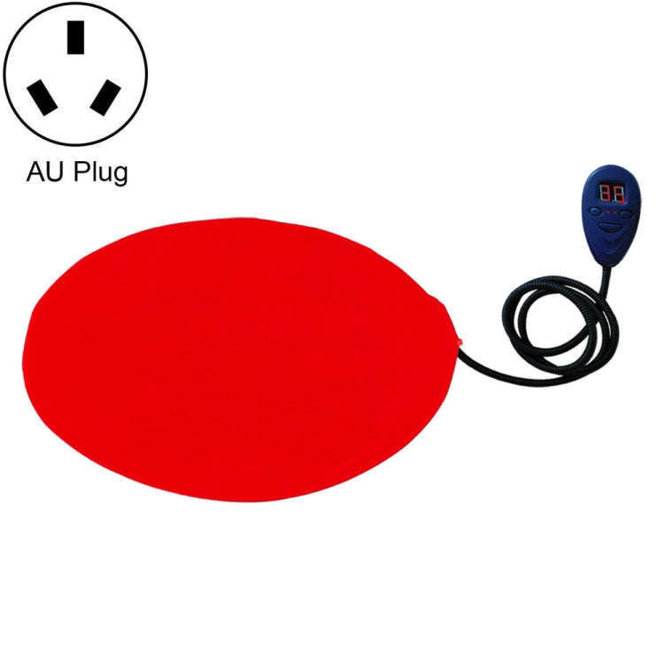 30x30cm Red 12V Low Voltage Multifunctional Warm Pet Heating Pad Pet Electric Blanket(AU Plug)
