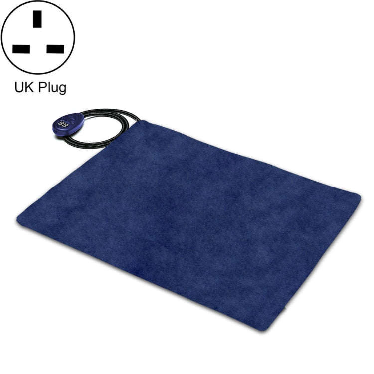 40x30cm Blue 12V Low Voltage Multifunctional Warm Pet Heating Pad Pet Electric Blanket(UK Plug)