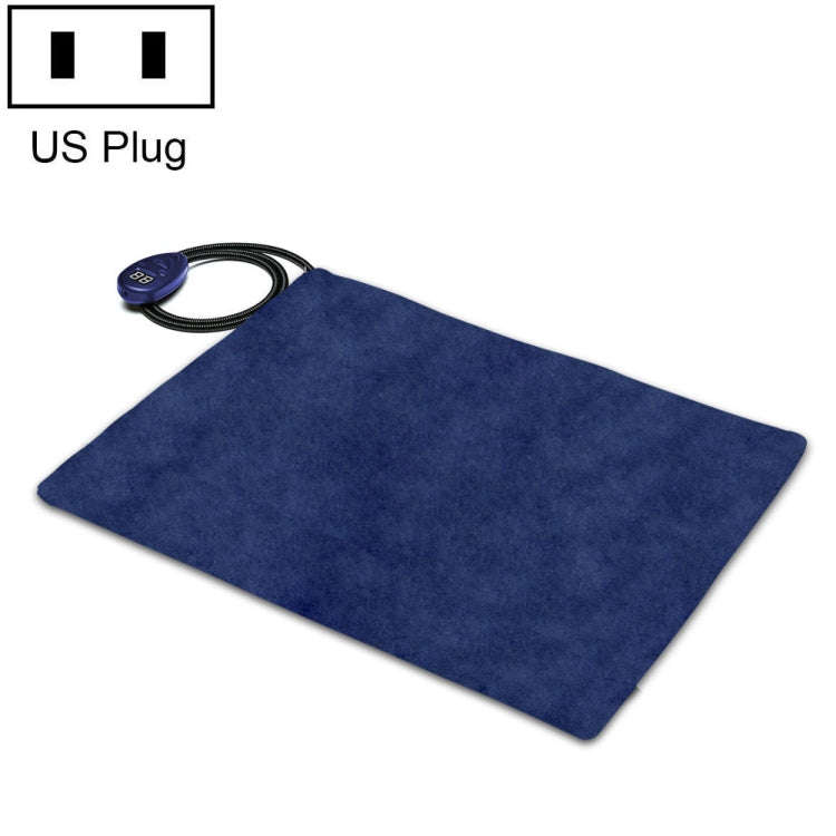 40x30cm Blue 12V Low Voltage Multifunctional Warm Pet Heating Pad Pet Electric Blanket(US Plug)