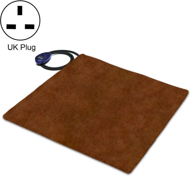 50x50cm Coffee 12V Low Voltage Multifunctional Warm Pet Heating Pad Pet Electric Blanket(UK Plug)