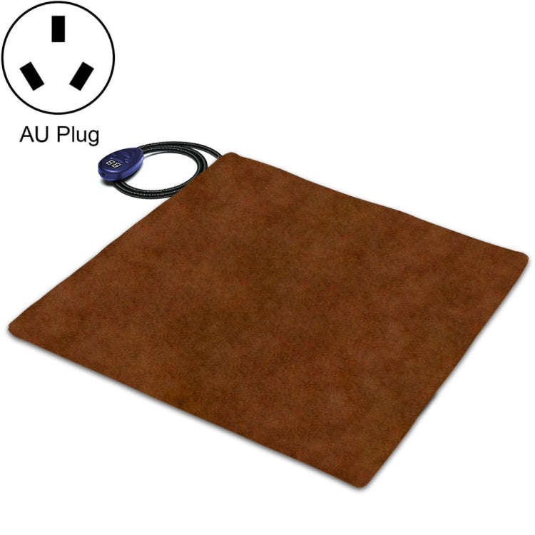 50x50cm Coffee 12V Low Voltage Multifunctional Warm Pet Heating Pad Pet Electric Blanket(AU Plug)