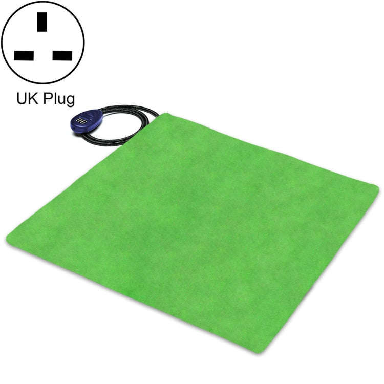 50x50cm Green 12V Low Voltage Multifunctional Warm Pet Heating Pad Pet Electric Blanket(UK Plug)