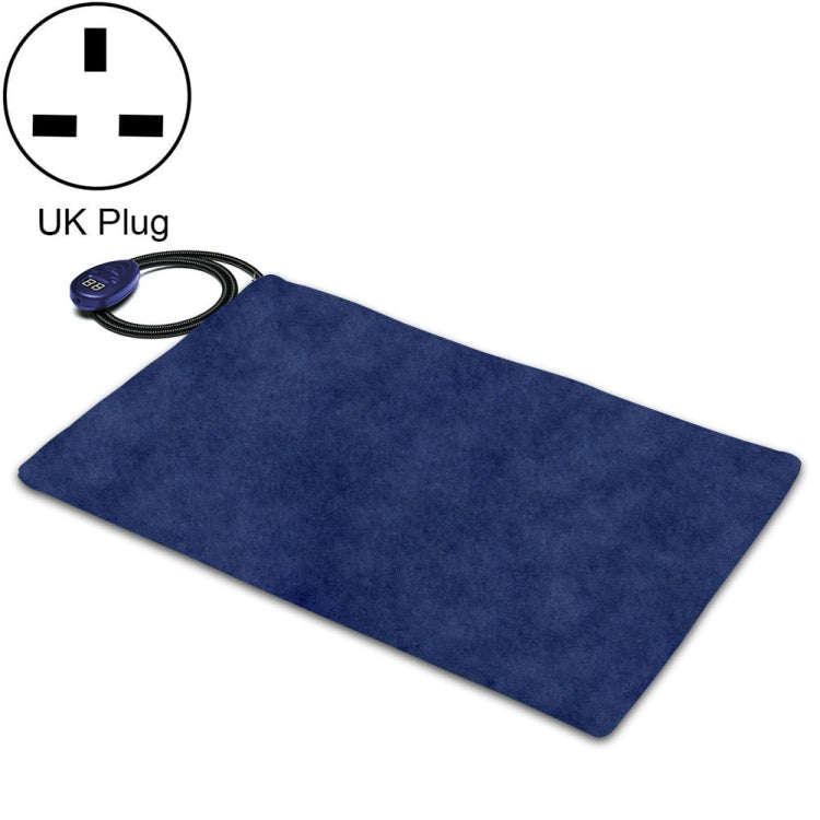 65x40cm Blue 12V Low Voltage Multifunctional Warm Pet Heating Pad Pet Electric Blanket(UK Plug)