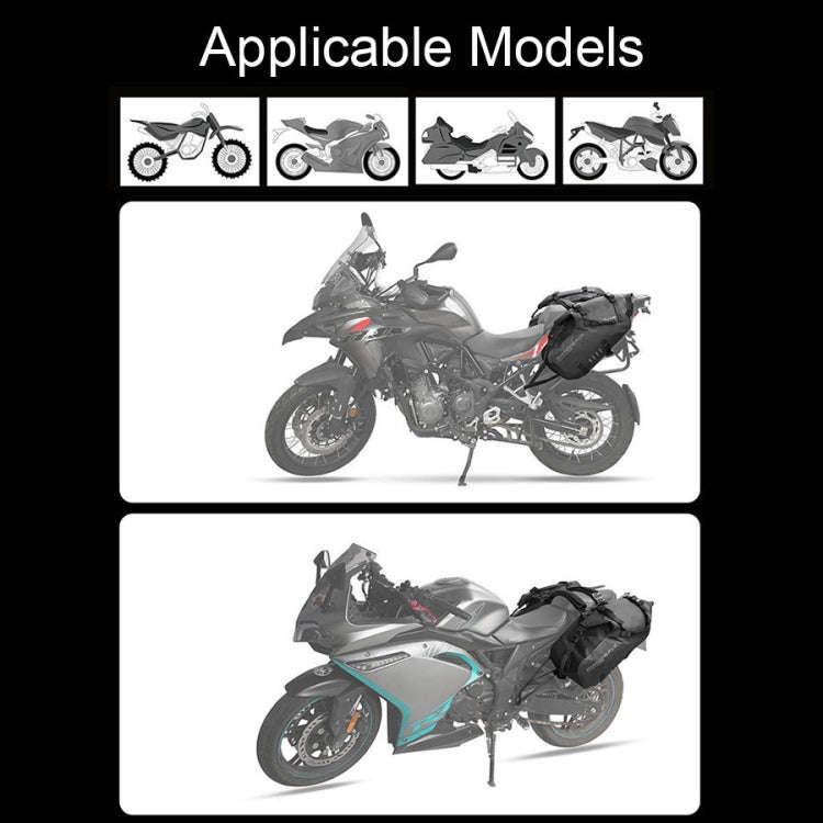 Rhinowalk MT1428 Large-capacity Waterproof and Wear-resistant Motorcycle Double-side Bag(Black)