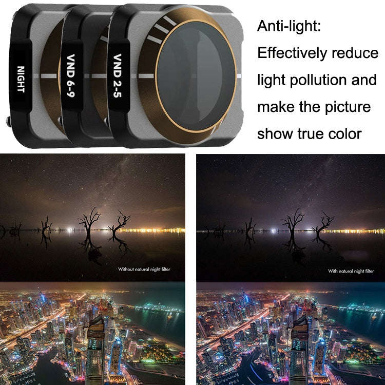 JSR For DJI Mavic Air 2 Motion Camera Filter, Style: UV+CPL+ND8+ND16+ND32+ND64