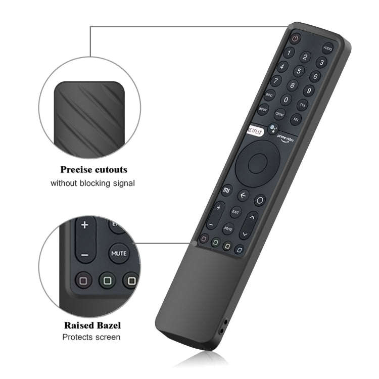 Suitable for Xiaomi P1 Remote Control Twill Washable Drop-proof Silicone Case(Pine Green)