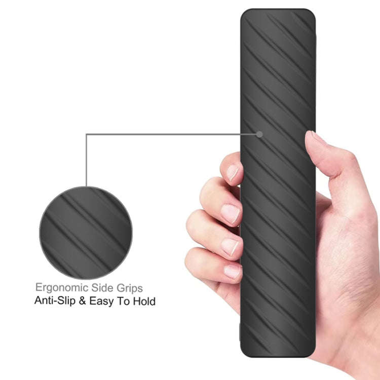 Suitable for Xiaomi P1 Remote Control Twill Washable Drop-proof Silicone Case(Pine Green)