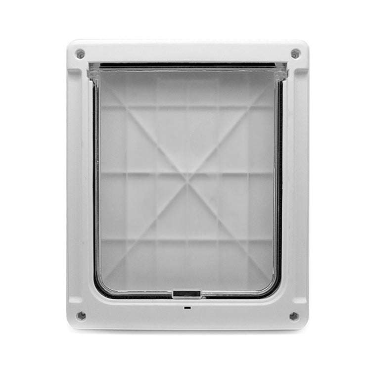 GM-01 Pet Door Pet Supplies ABS Dog and Cat Door Hole(White)
