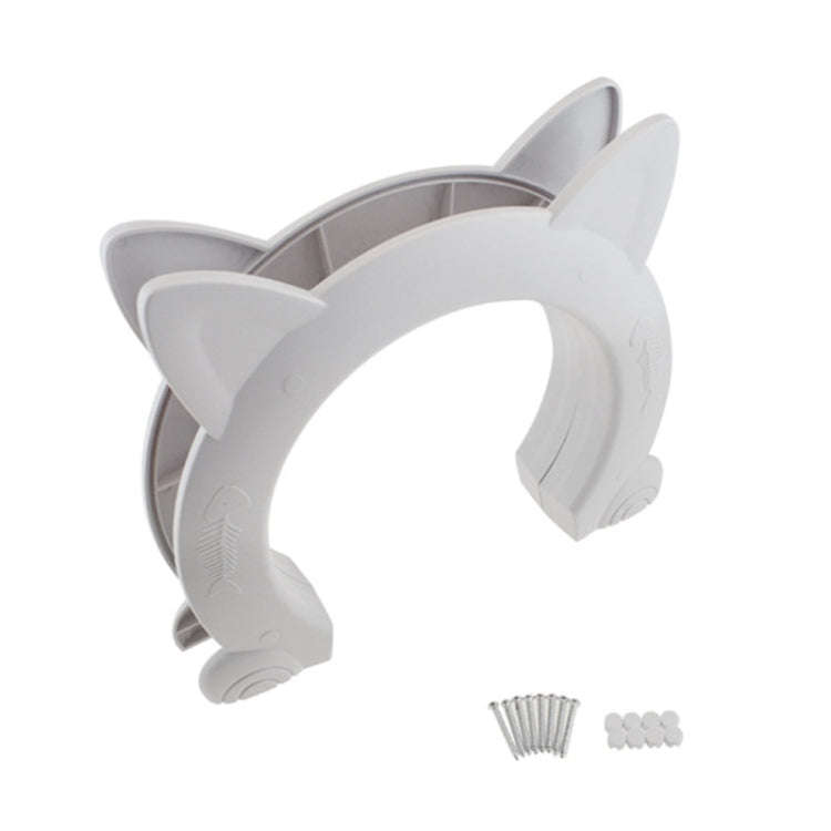 MM01 Can Control the Direction of Access Pet Door Flap Cat Door(White)
