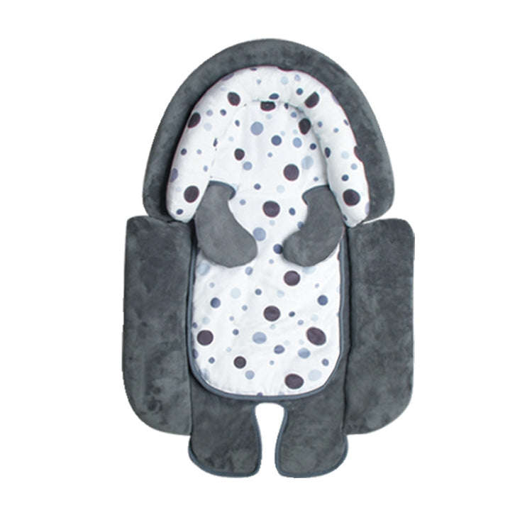Winter and Summer Baby Stroller Pad Neck Protector Removable Sleeping Pad(Deep Gray)