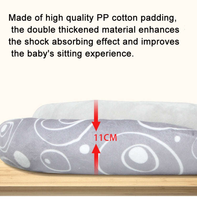 Winter and Summer Baby Stroller Pad Neck Protector Removable Sleeping Pad(Light Gray)