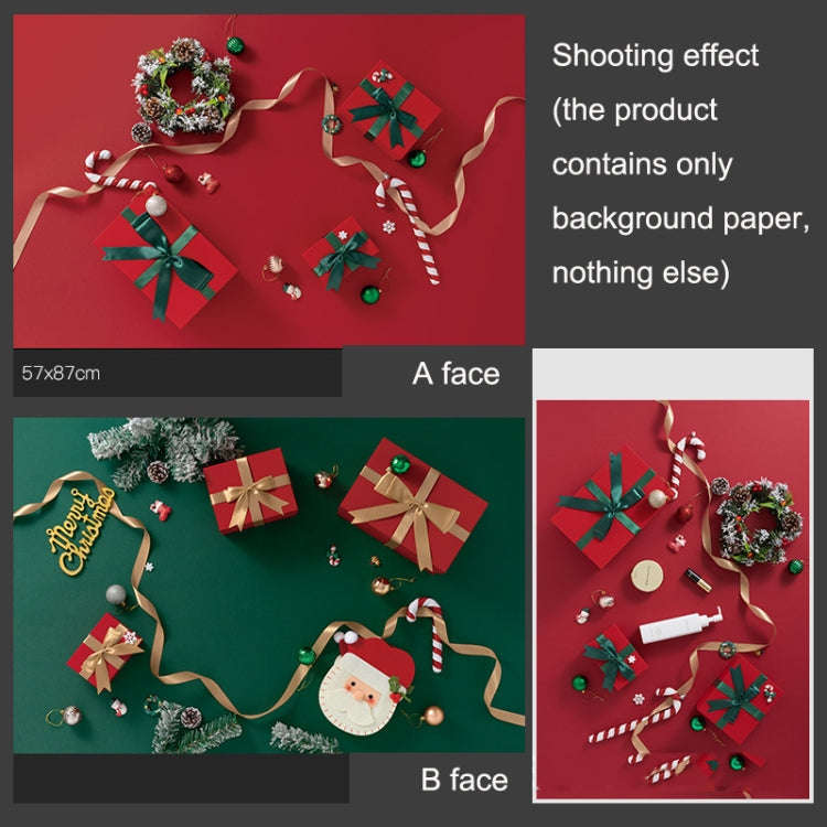3D Double-Sided Matte Photography Background Paper(Christmas)