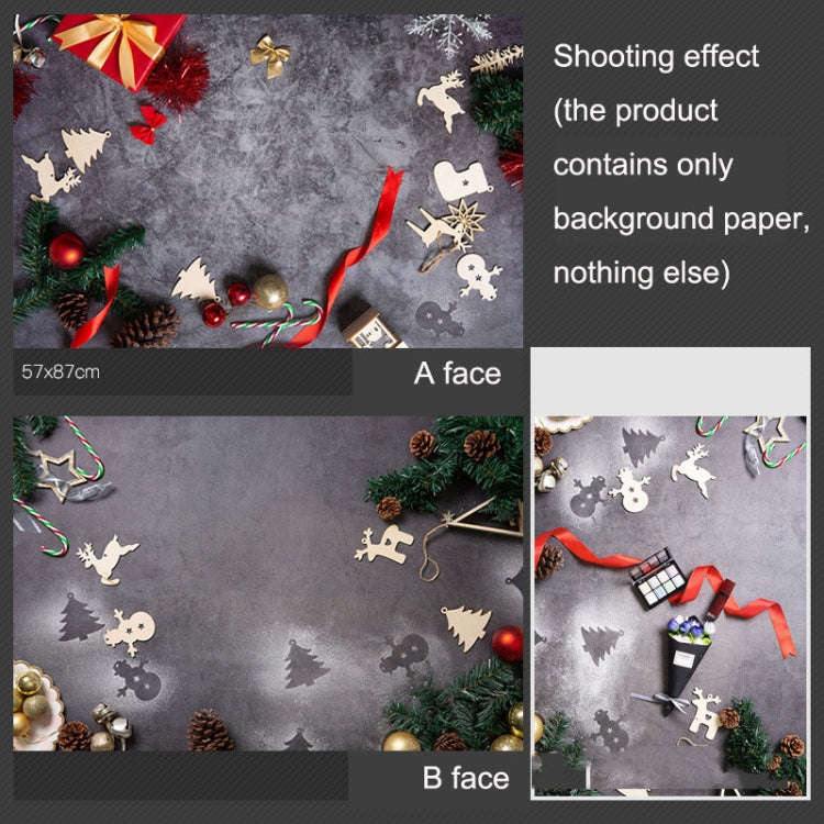 3D Double-Sided Matte Photography Background Paper(Christmas Atmosphere)