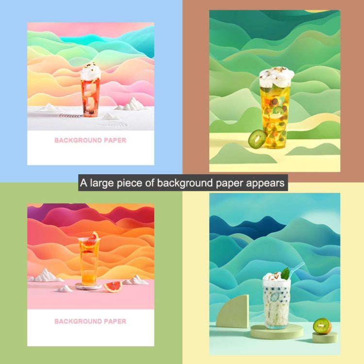 3D Double-Sided Matte Photography Background Paper(Leaf Effect)