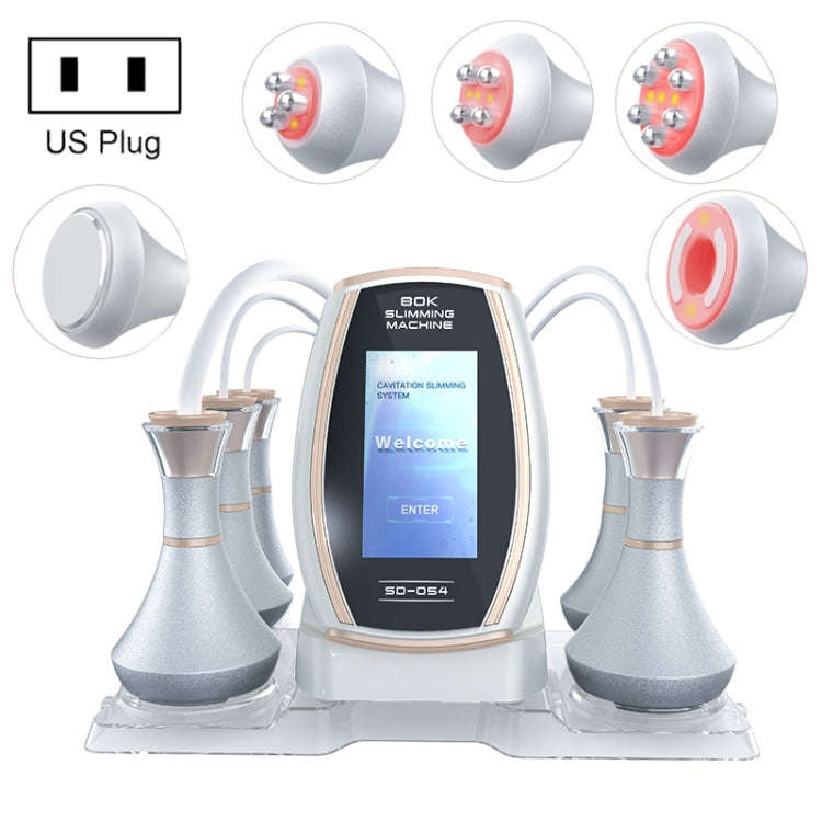 5 In 1 80K Ultrasonic Cavitation Vacuum Radio Frequency Lipo Slimming Machine US Plug(Golden Edge)
