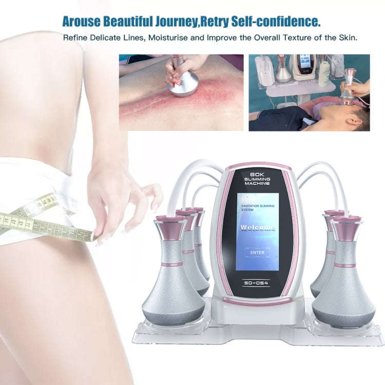 5 In 1 80K Ultrasonic Cavitation Vacuum Radio Frequency Lipo Slimming Machine EU Plug(Golden Edge)