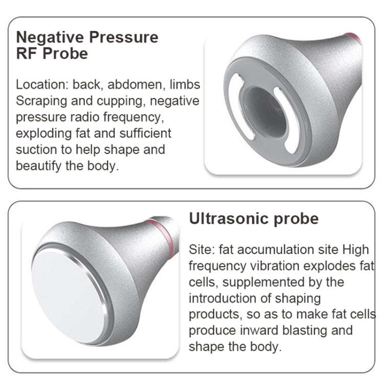 5 In 1 80K Ultrasonic Cavitation Vacuum Radio Frequency Lipo Slimming Machine EU Plug(Golden Edge)