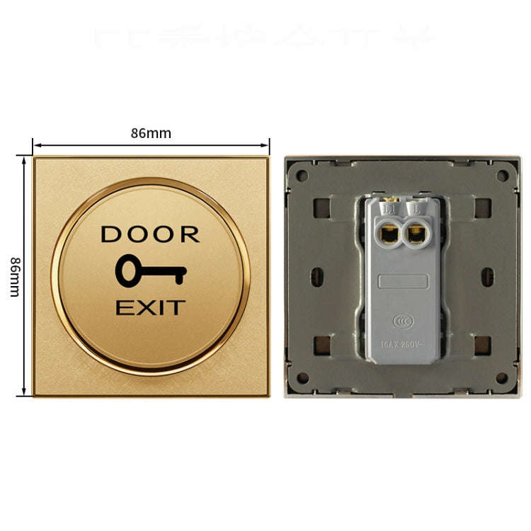 Access Control Switch Metal Touch Infrared Switch E5 Golden Switch