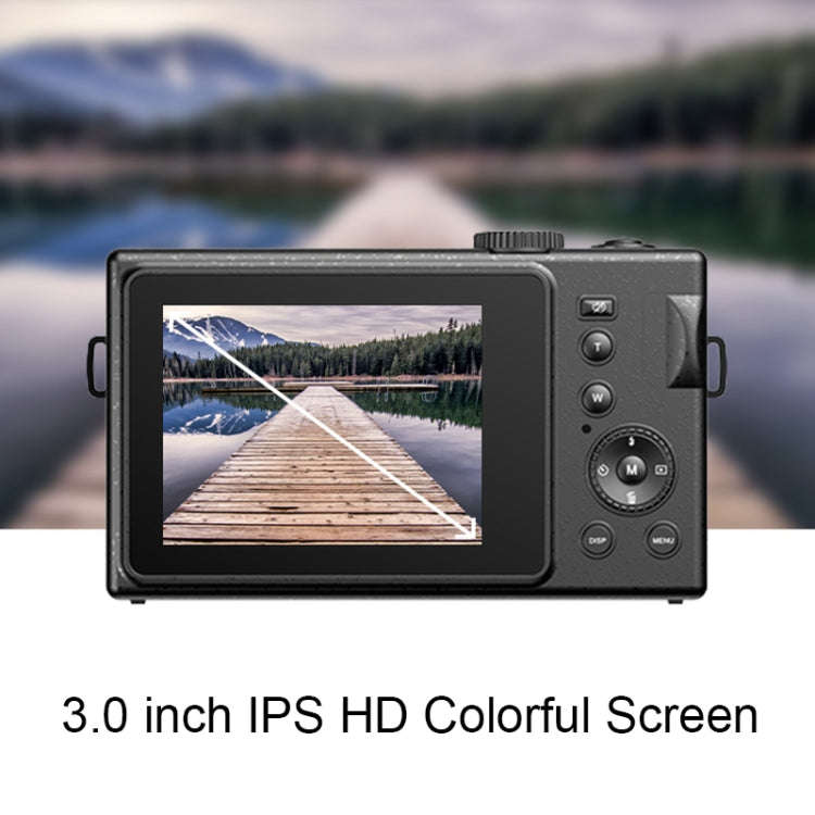 R1 48 Million HD Pixels 3.0 Inch IPS Screen Children Digital Camera, Spec: Black+Card Reader